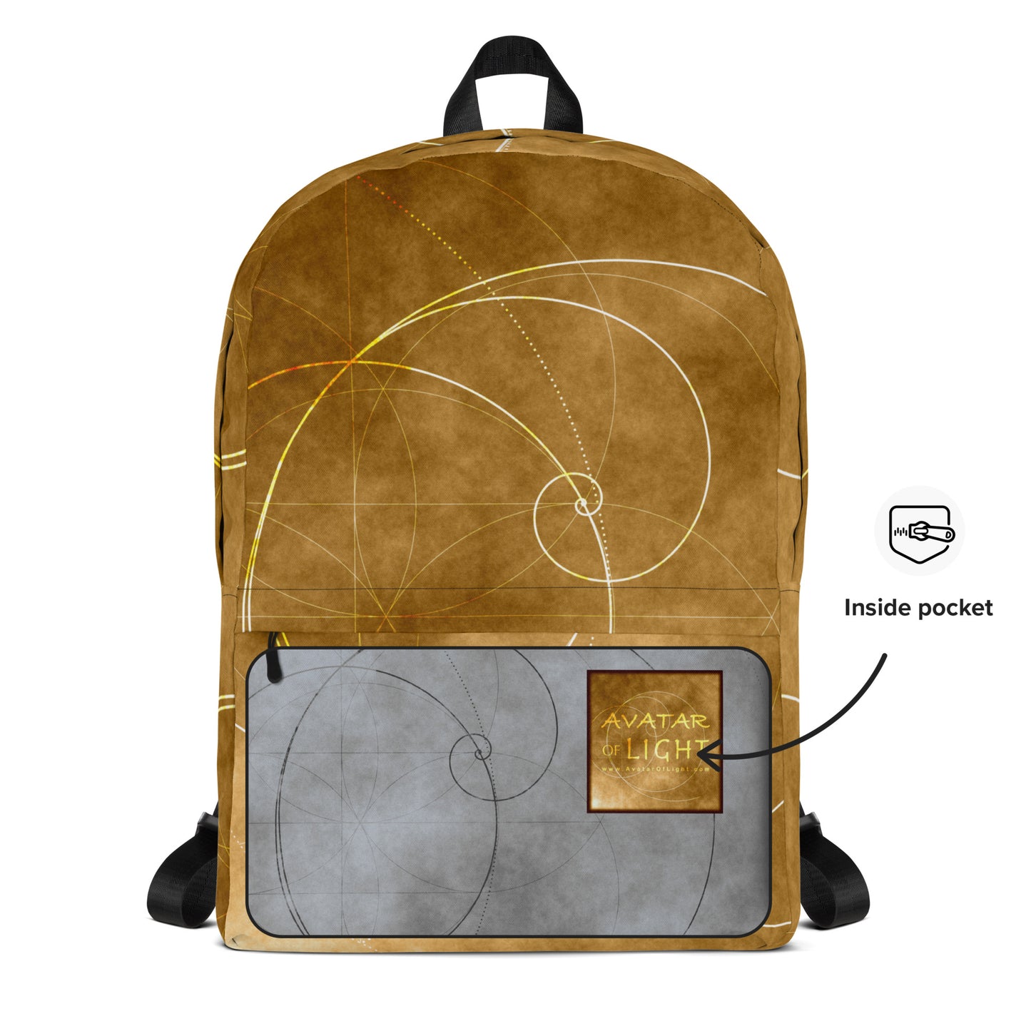 Golden Spiral Glow Backpack