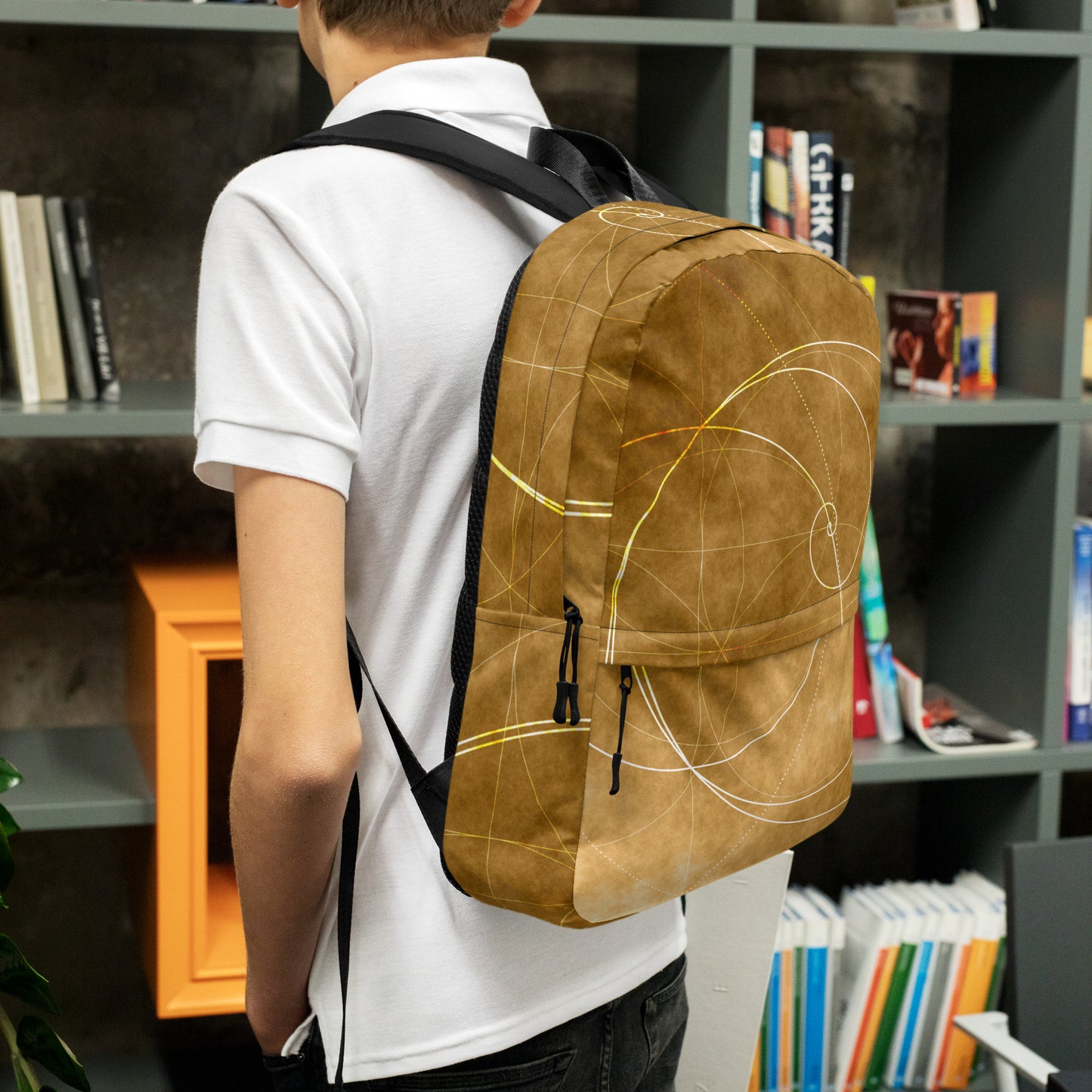 Golden Spiral Glow Backpack