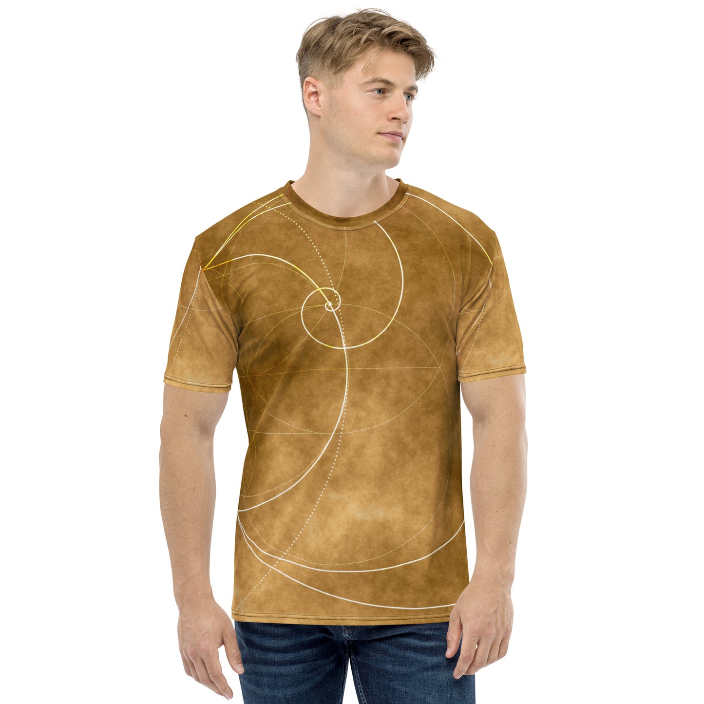 Golden Spiral Glow T-shirt