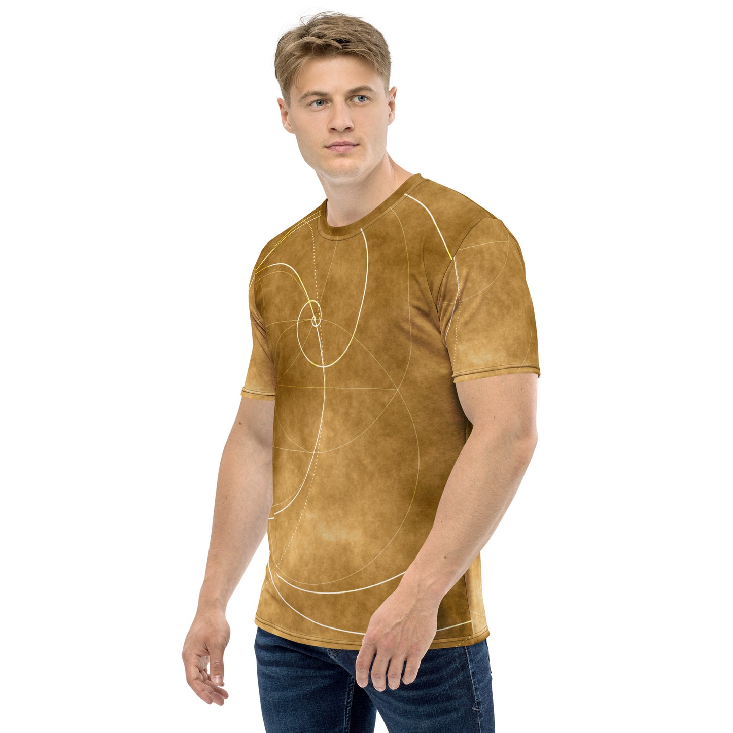 Golden Spiral Glow T-shirt