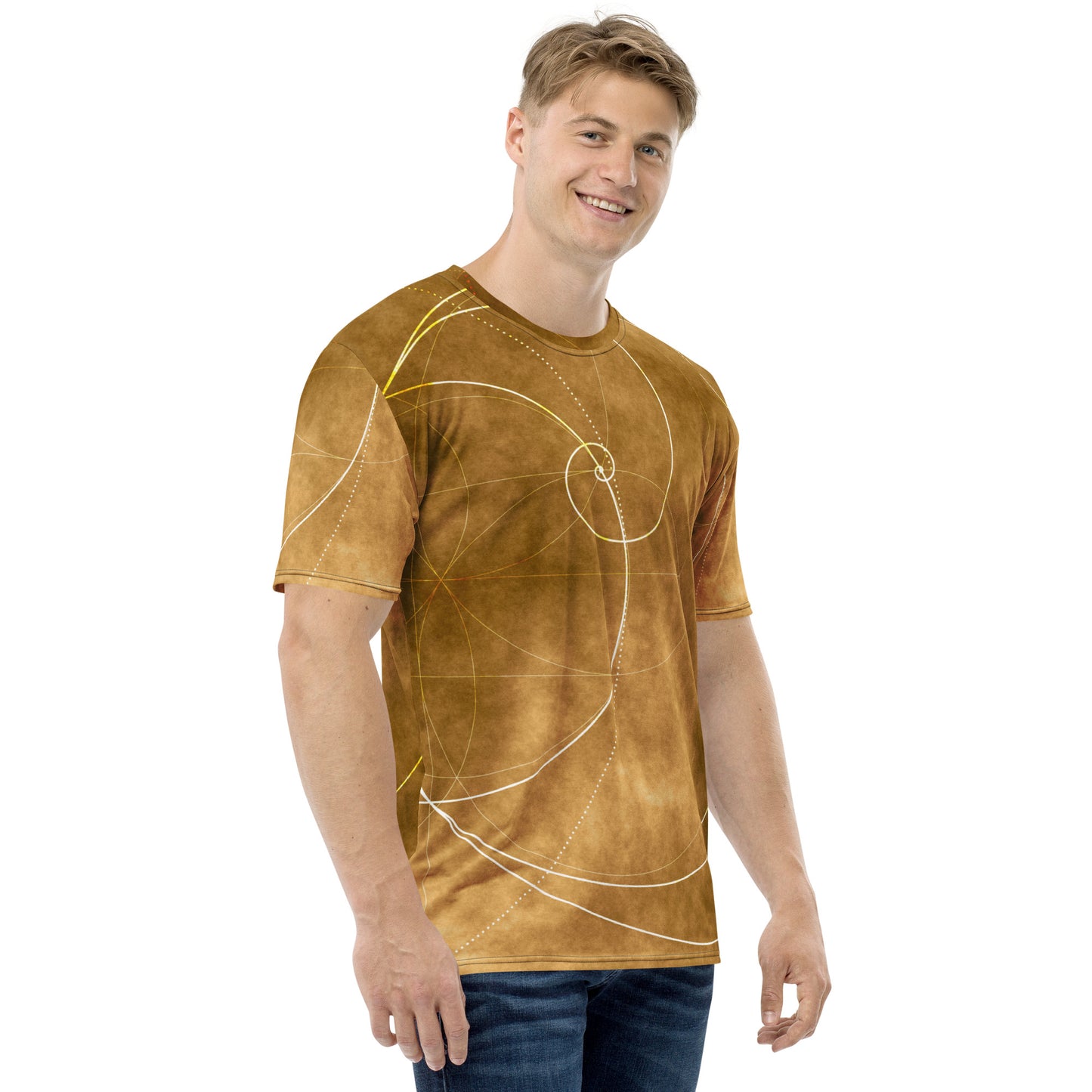 Golden Spiral Glow T-shirt