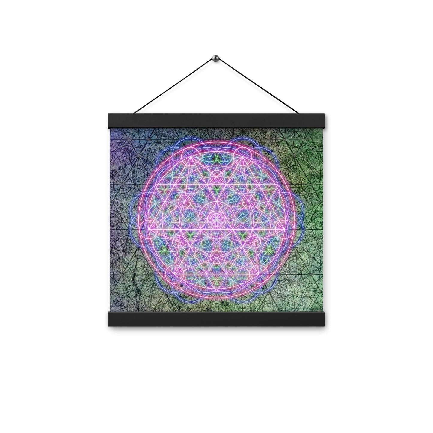 Sacred Mandala Print with Hangers