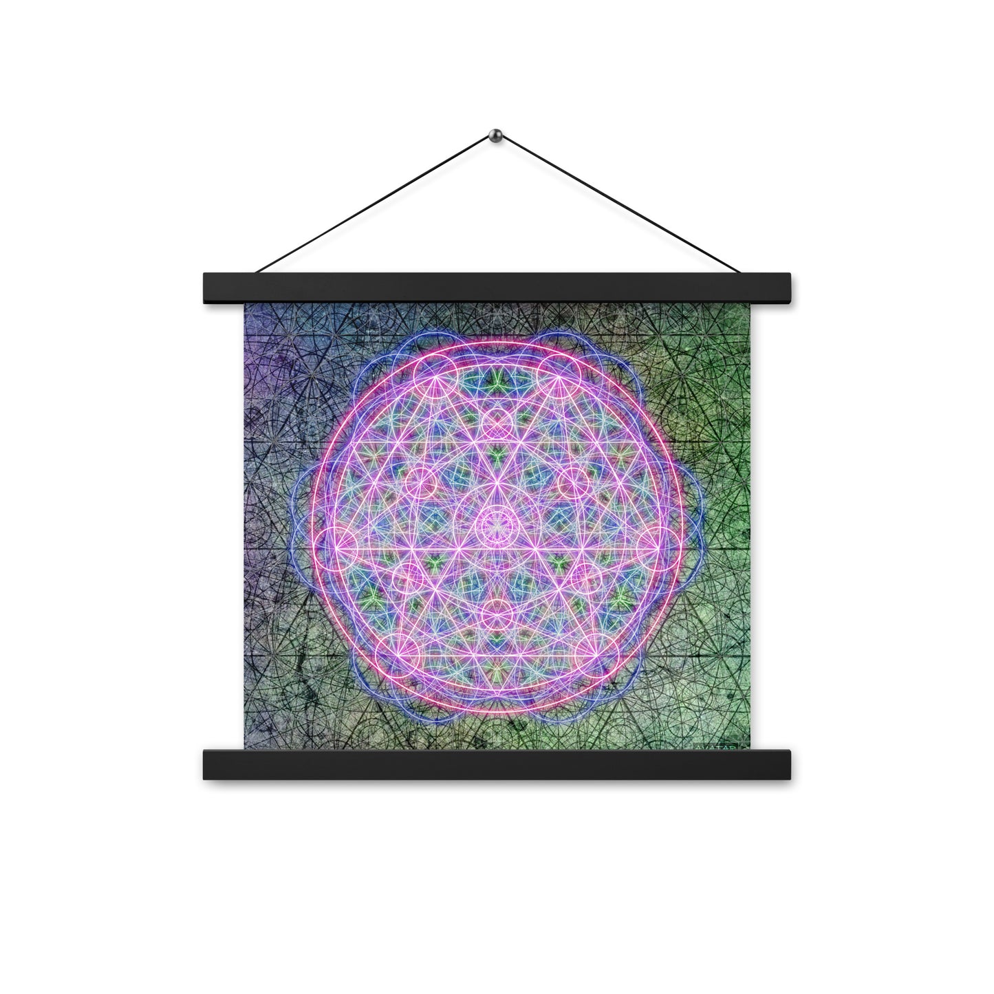 Sacred Mandala Print with Hangers