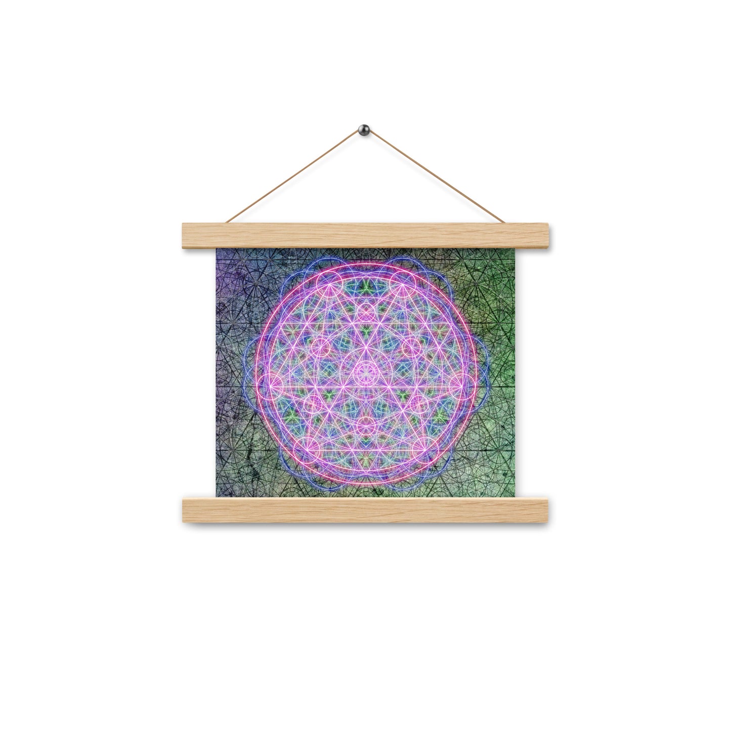 Sacred Mandala Print with Hangers