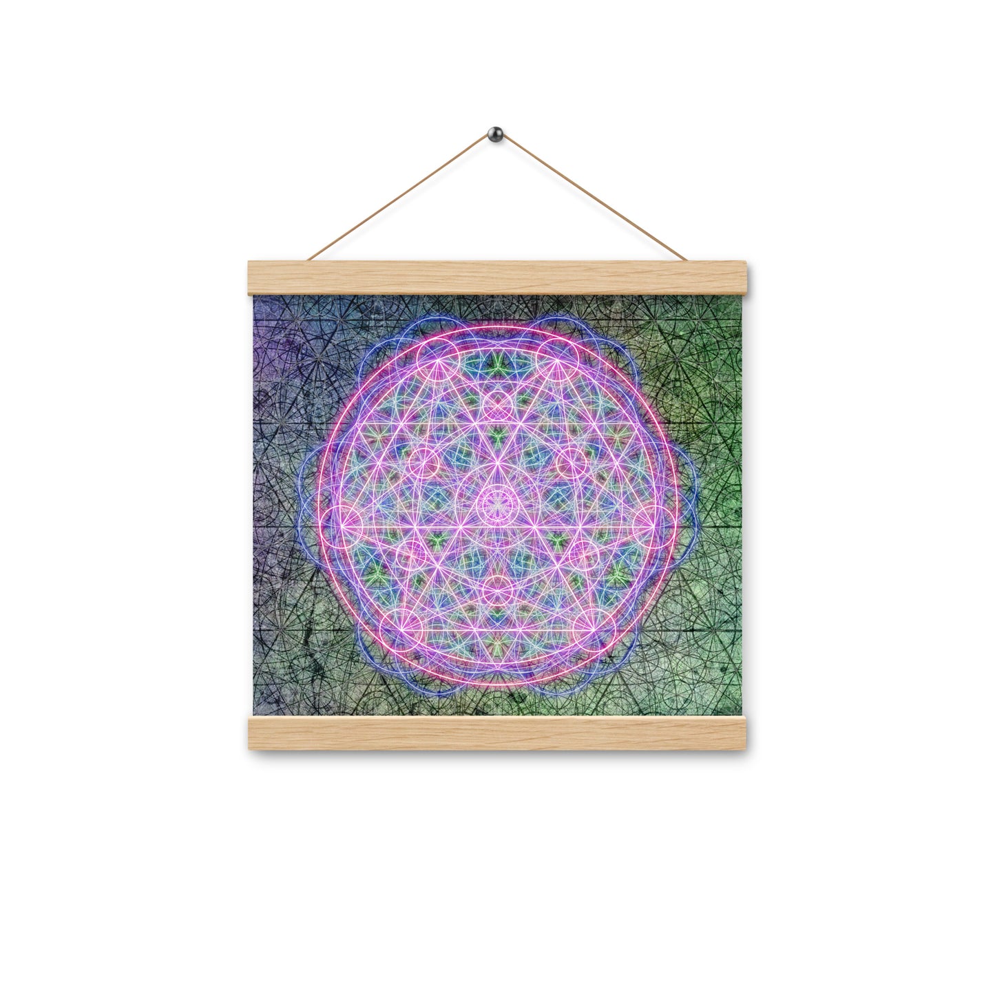 Sacred Mandala Print with Hangers