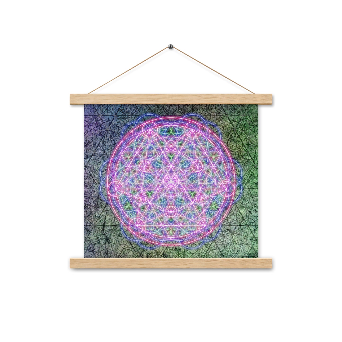 Sacred Mandala Print with Hangers