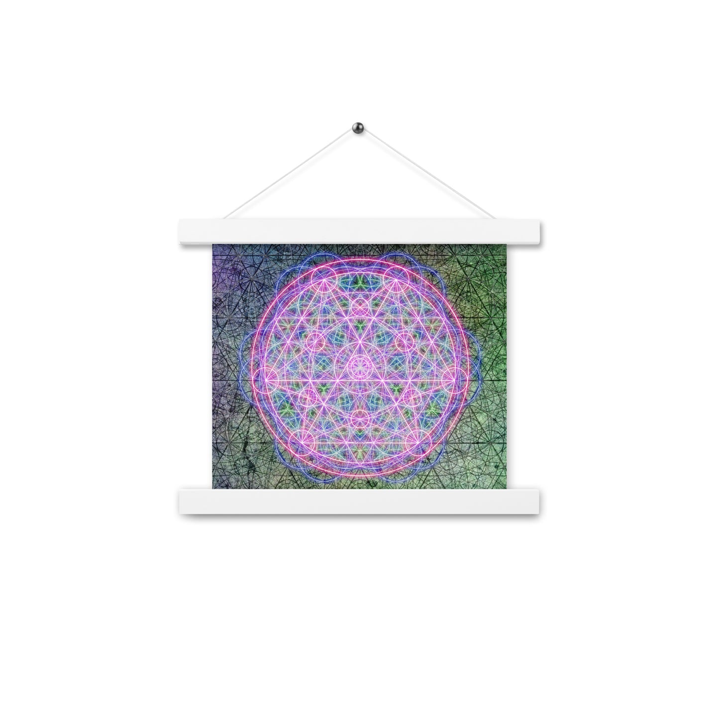 Sacred Mandala Print with Hangers