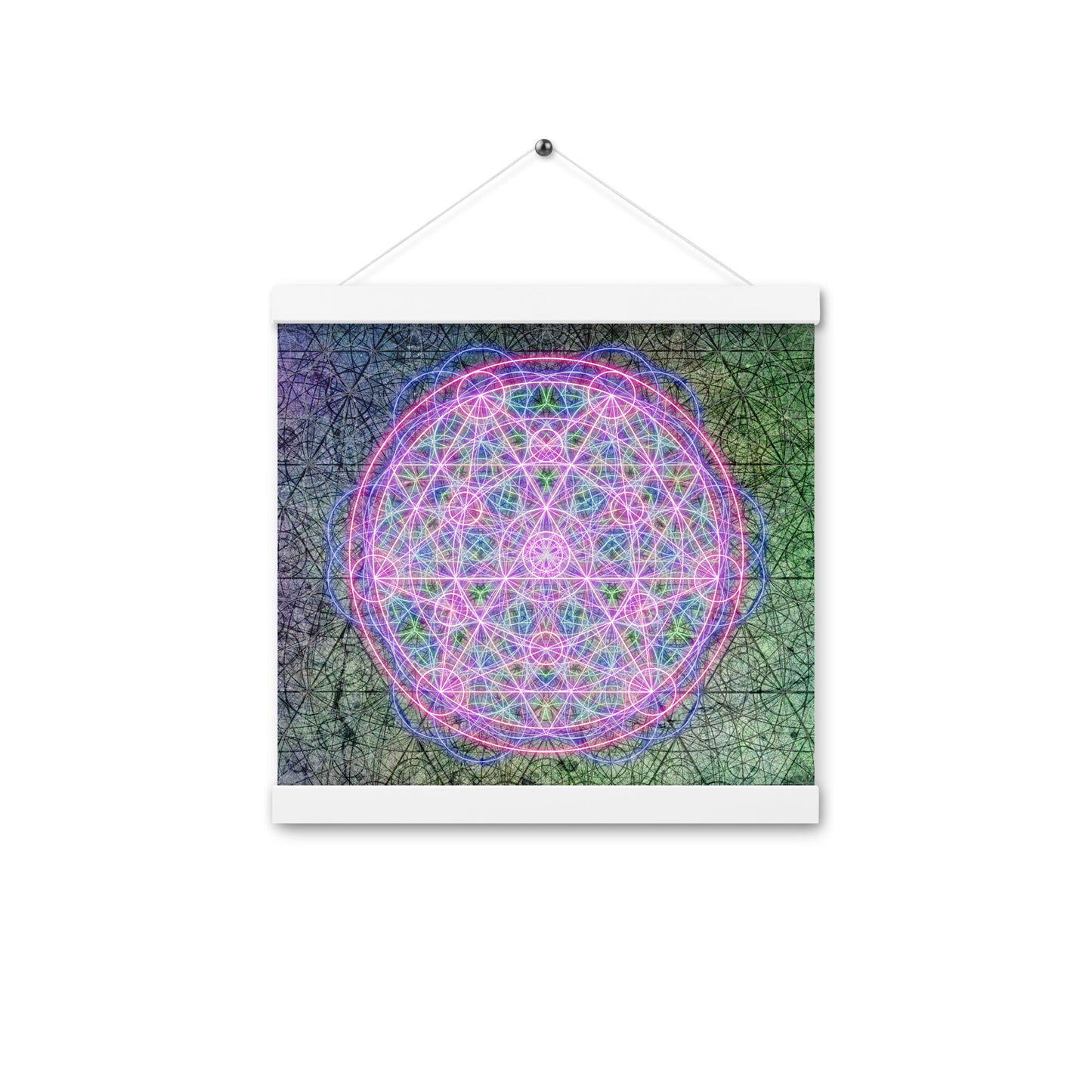 Sacred Mandala Print with Hangers