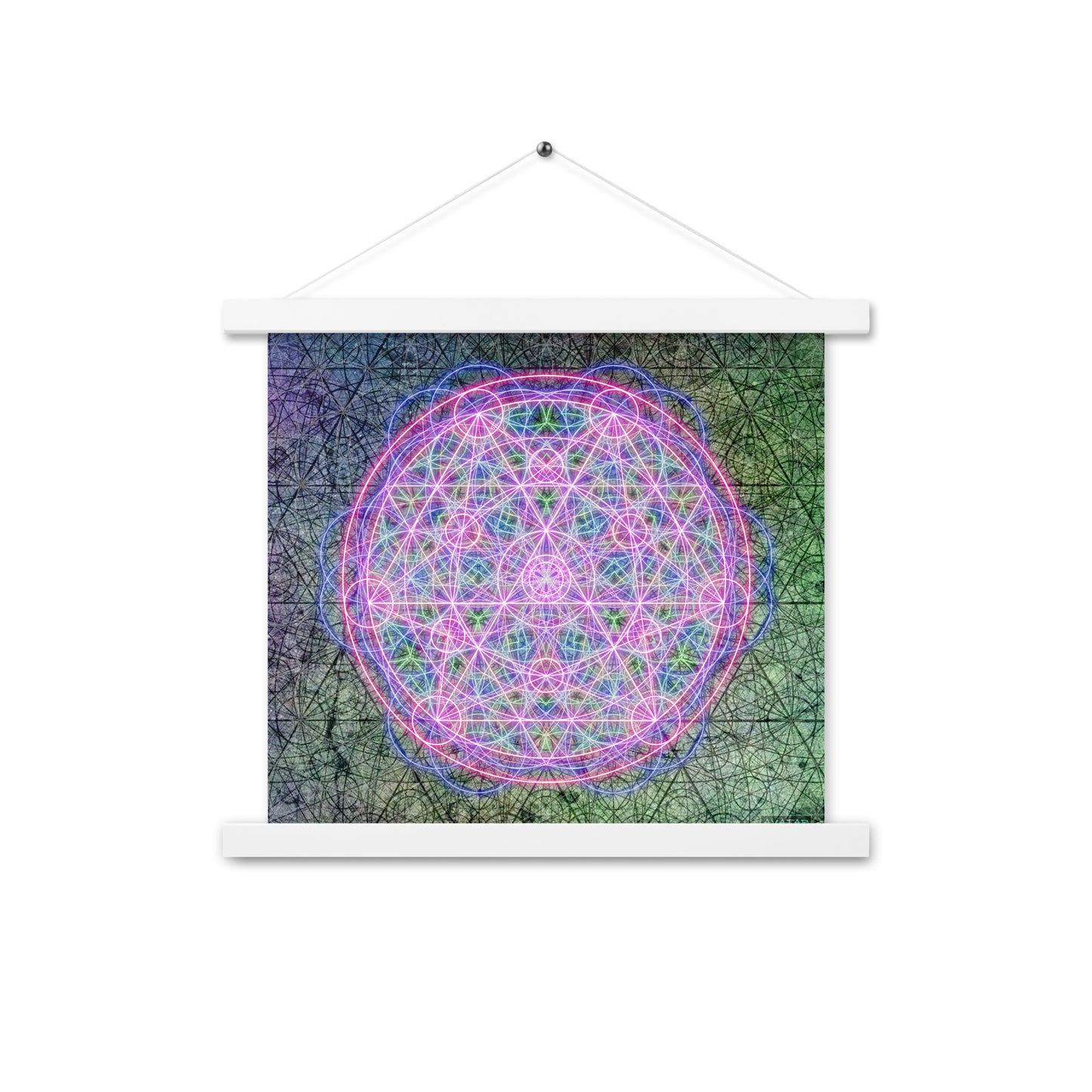 Sacred Mandala Print with Hangers