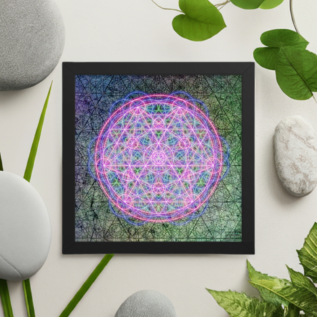 Framed Sacred Mandala Print