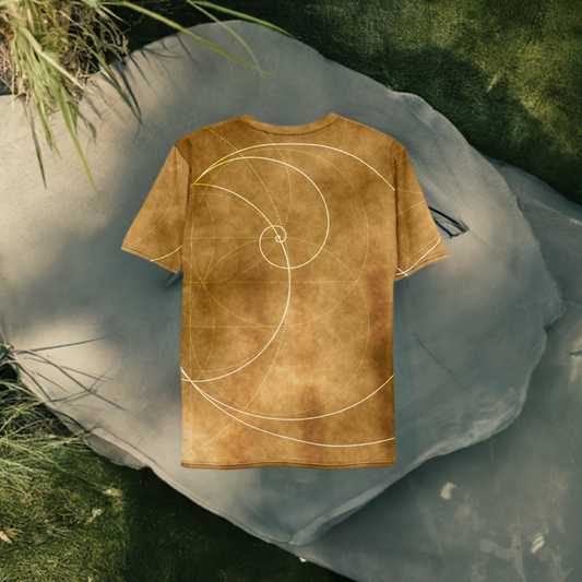 Golden Spiral Glow T-shirt