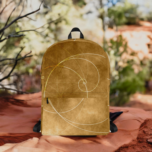 Golden Spiral Glow Backpack