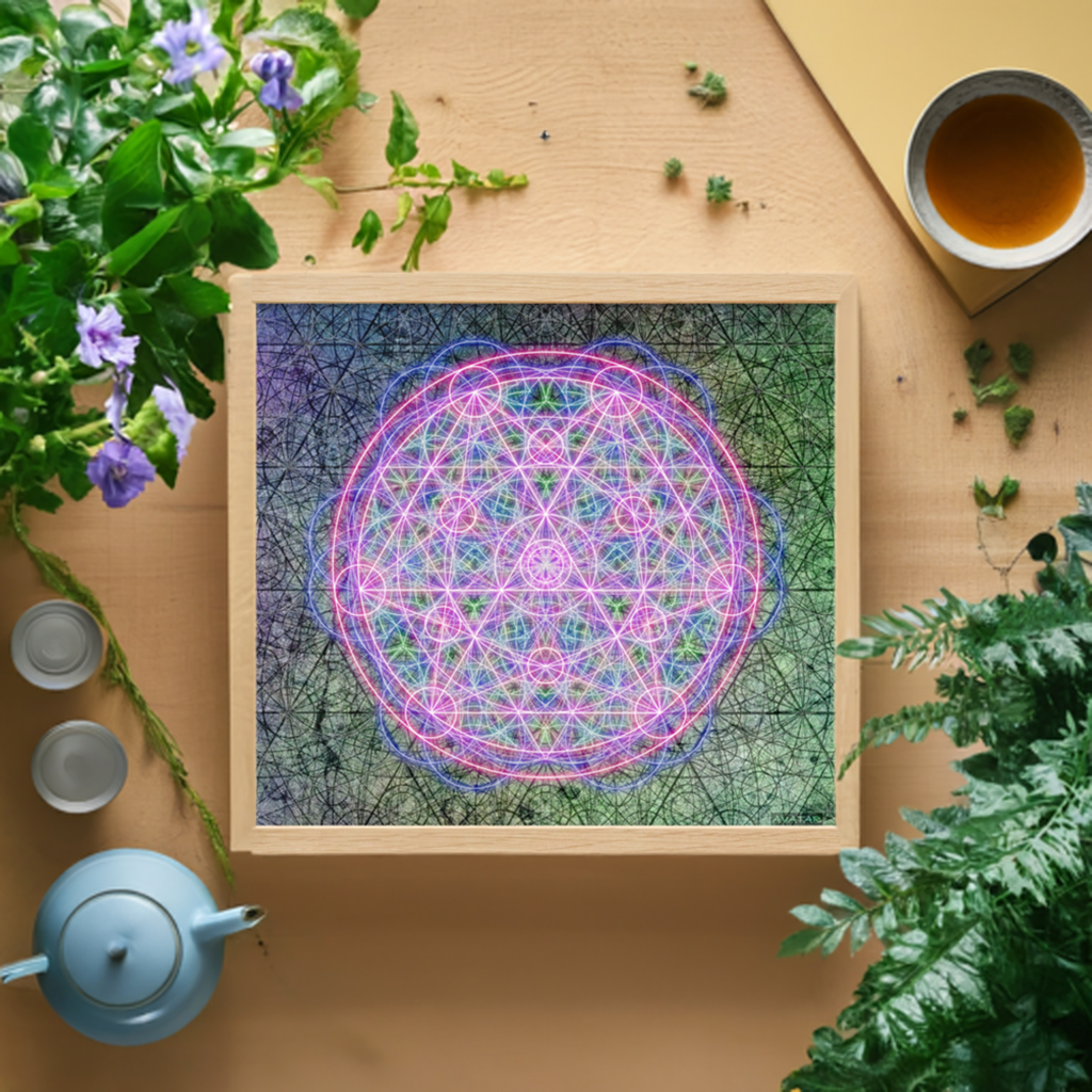 Sacred Mandala Print with Hangers