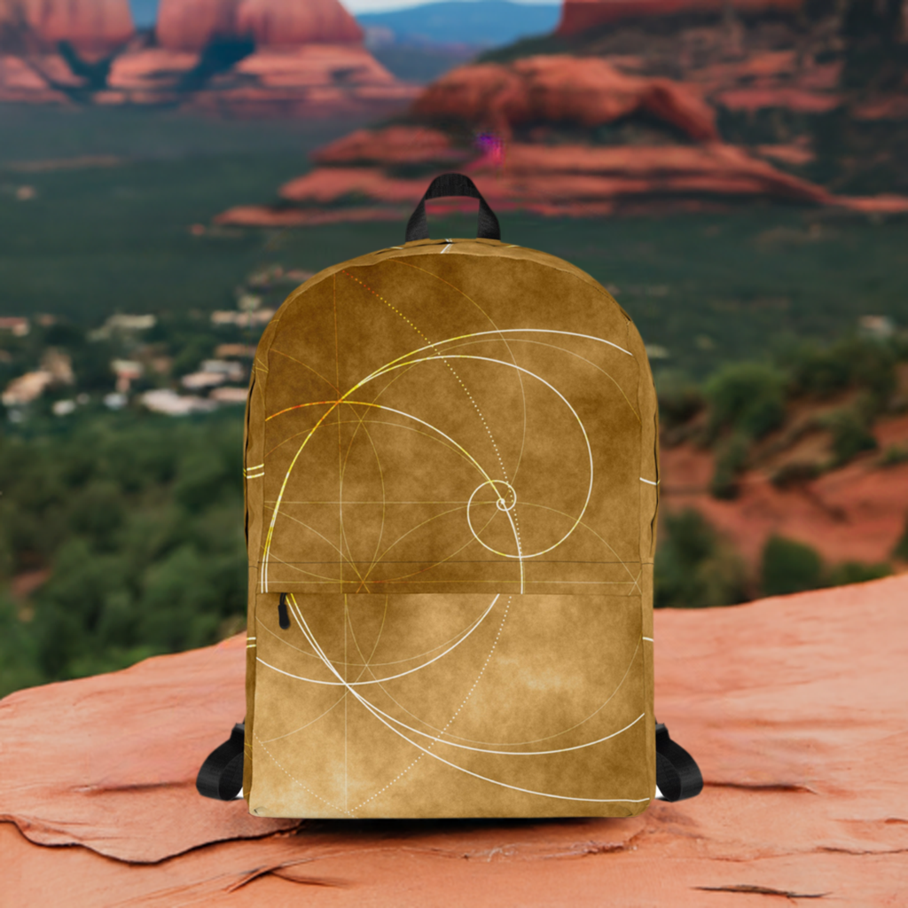 Golden Spiral Glow Backpack