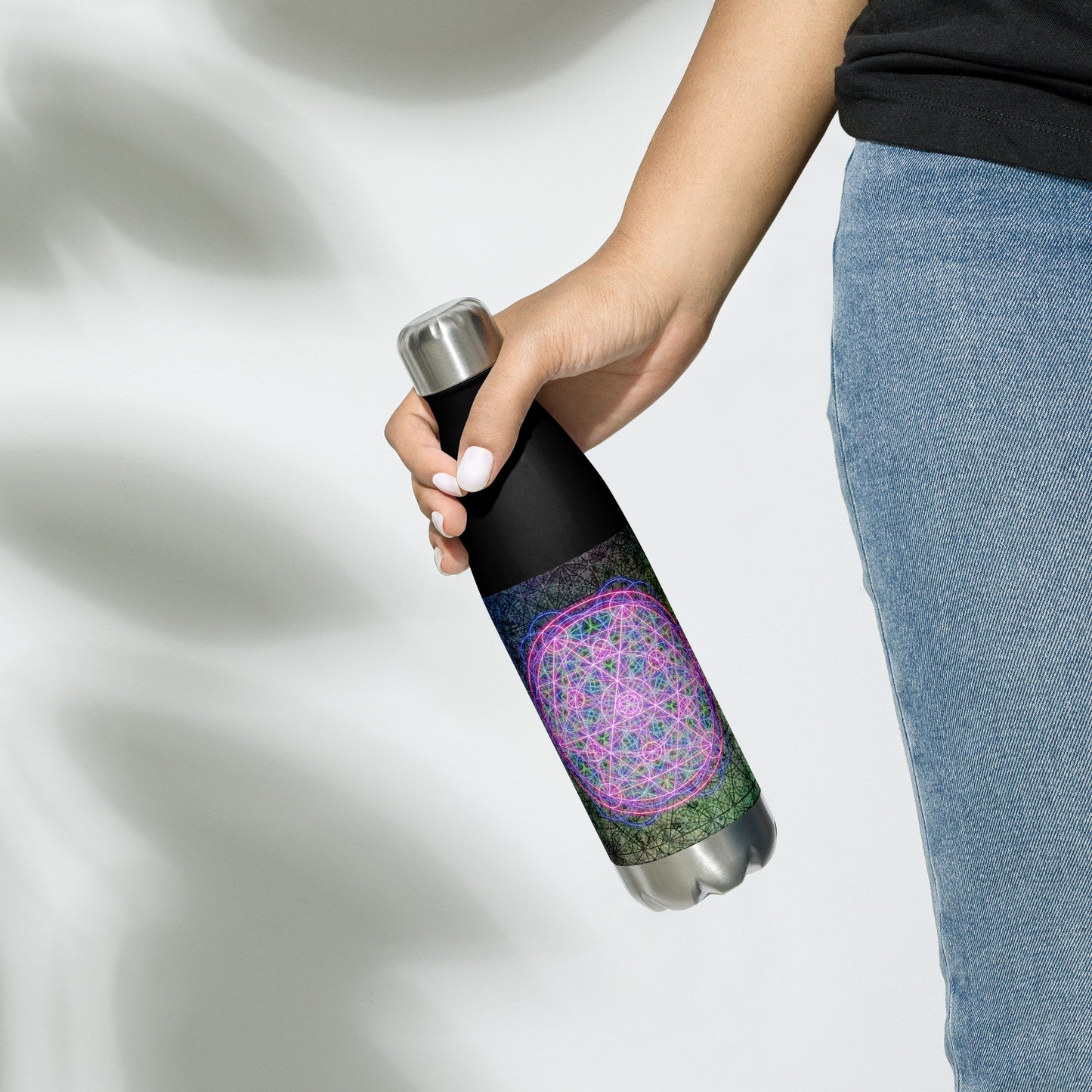 Sacred Mandala Stainless steel water bottle