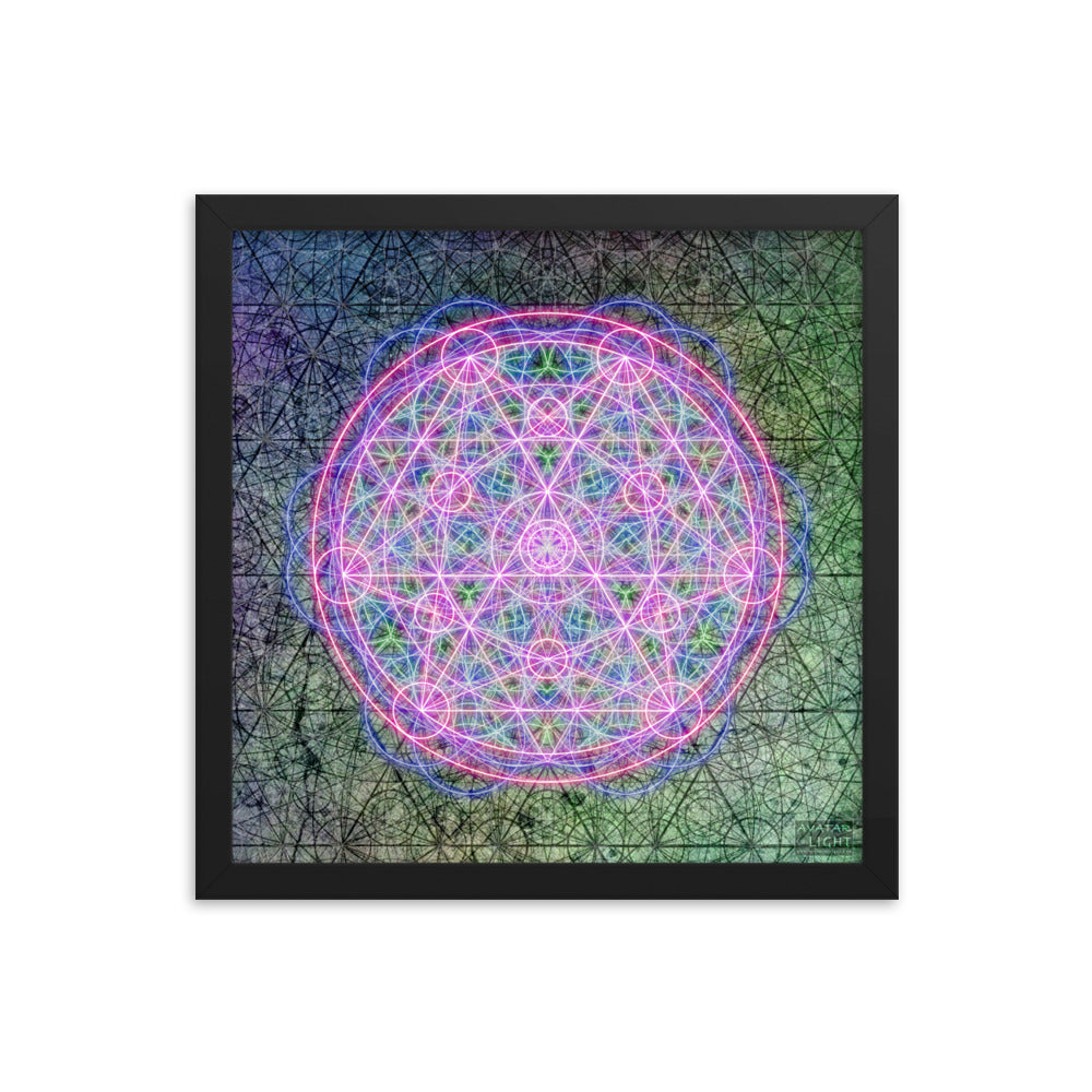 Framed Sacred Mandala Print