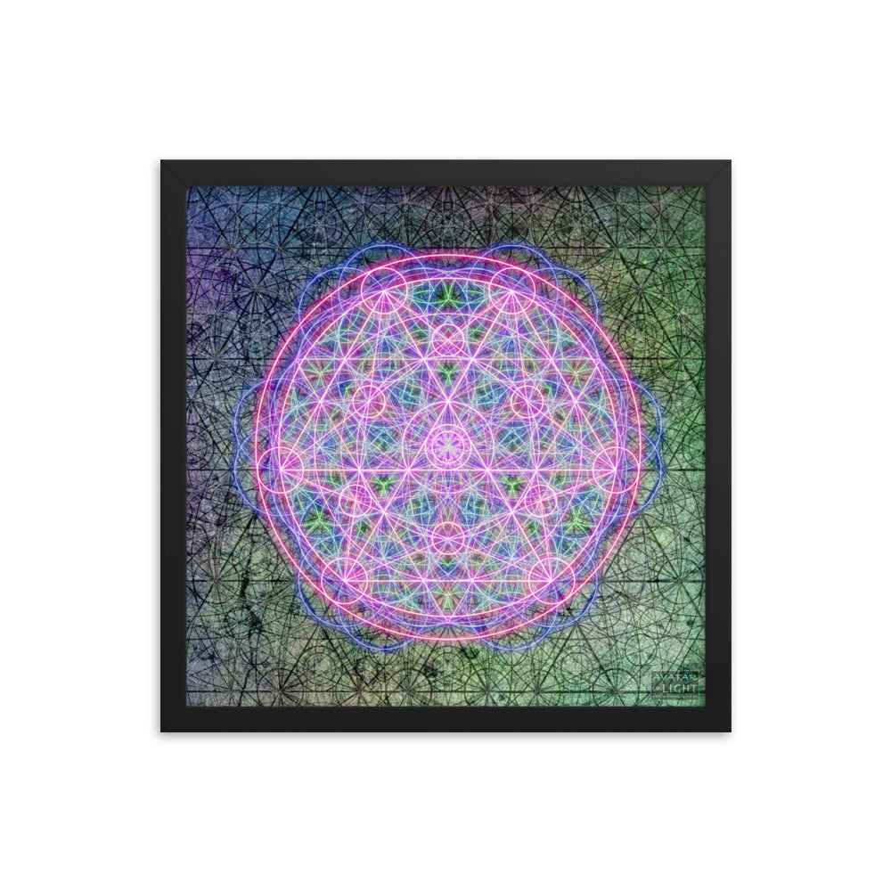 Framed Sacred Mandala Print