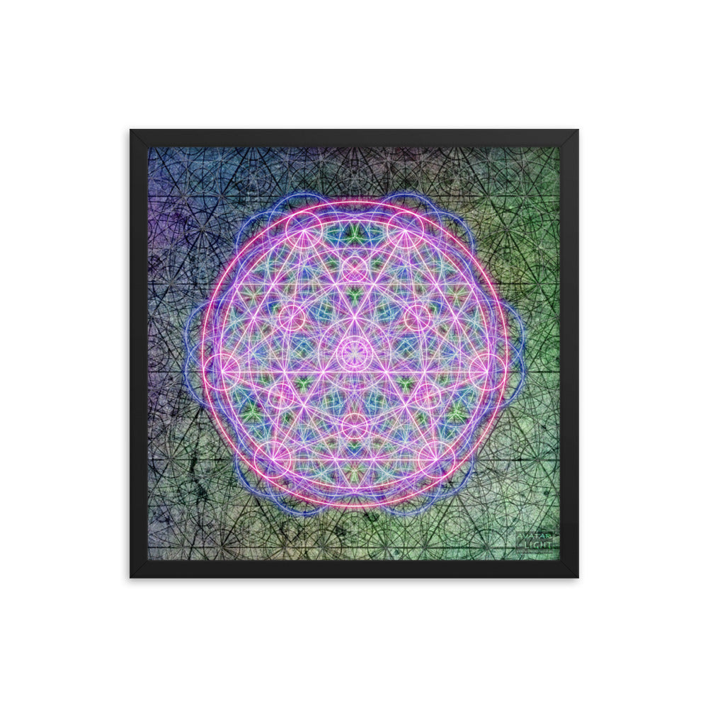 Framed Sacred Mandala Print