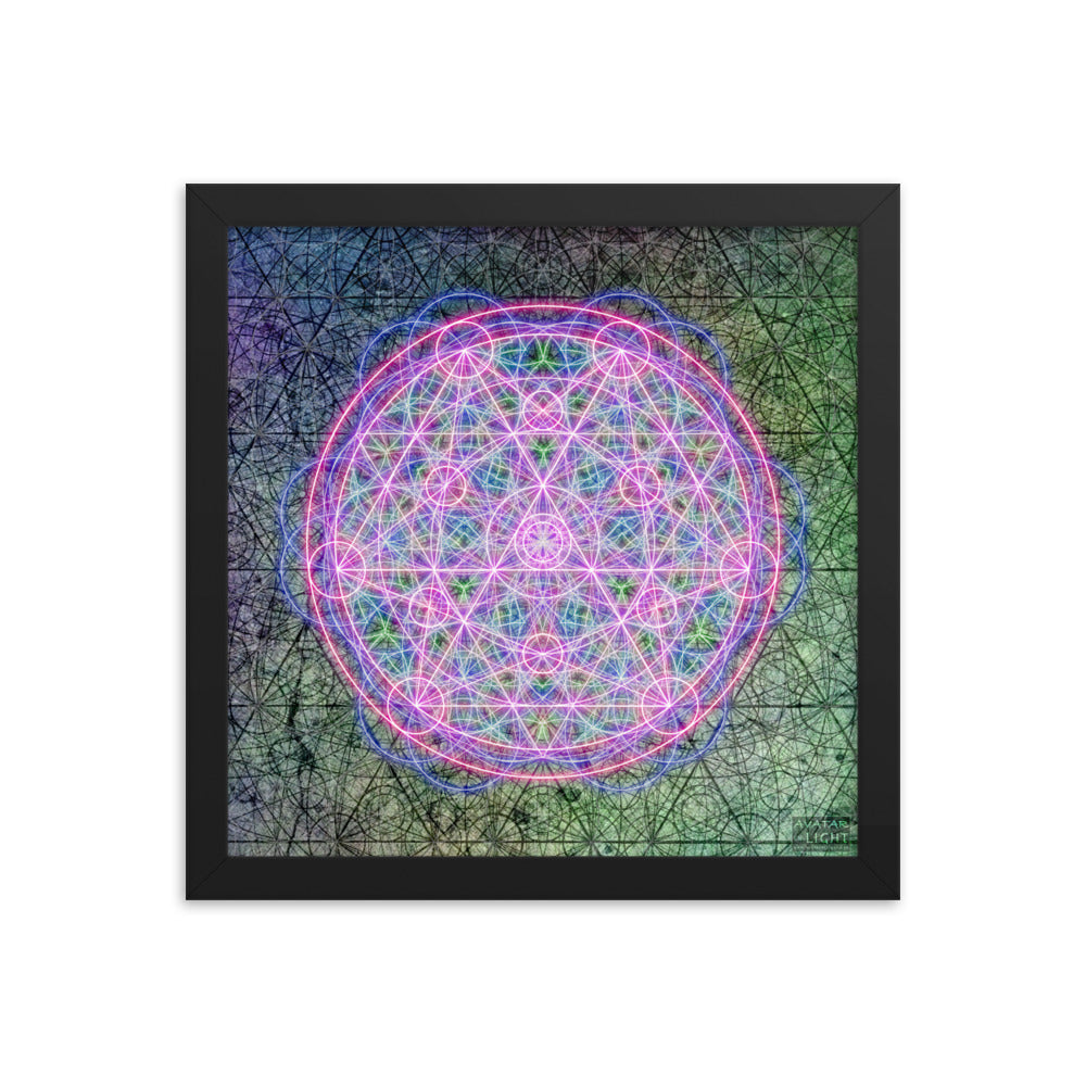 Framed Sacred Mandala Print